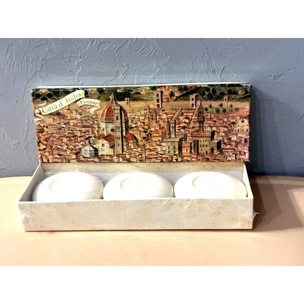 3 Saponificio Artigianale Fiorentino Citta d' Italia‎ Firenze Soap Bars NEW